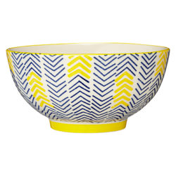 Pols Potten Dakara Chevron 14cm Bowl Yellow
